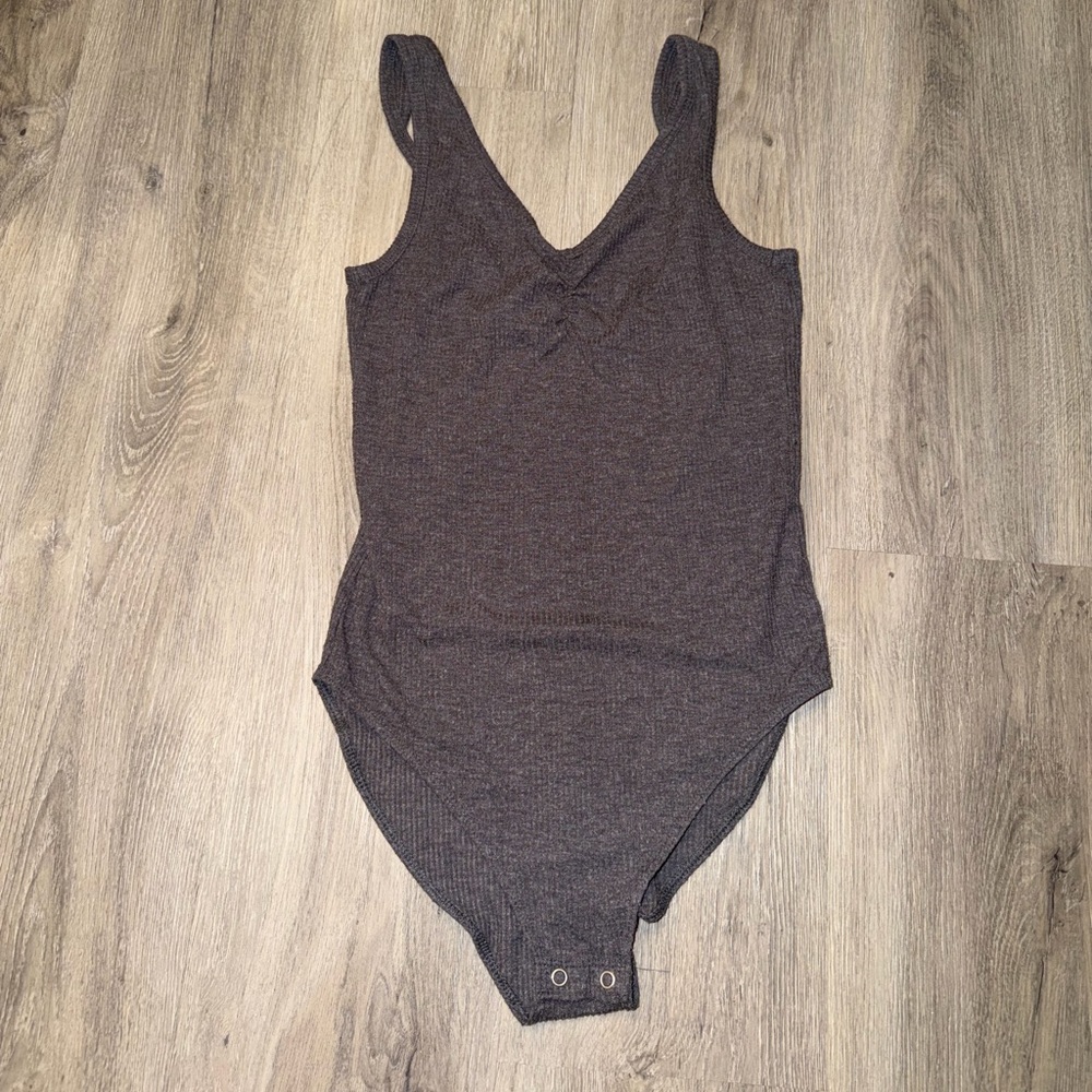 American Eagle Outfitters Soft & Sexy Plush Ribbed Tank in Heather Gray